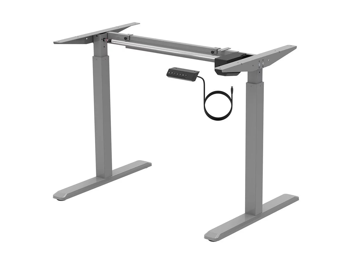 Height Adjustable Sit-Stand Desk Frame Grey F1106