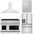 48 Gas Range, Range Hood, Refrigerator with Water and Ice Dispenser and Dishwasher V6415