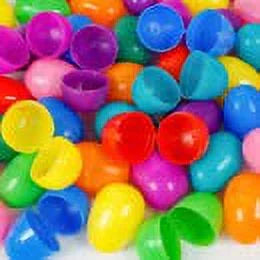 Pre Filled Chocolate Candy Plastic Easter Eggs (100) E743