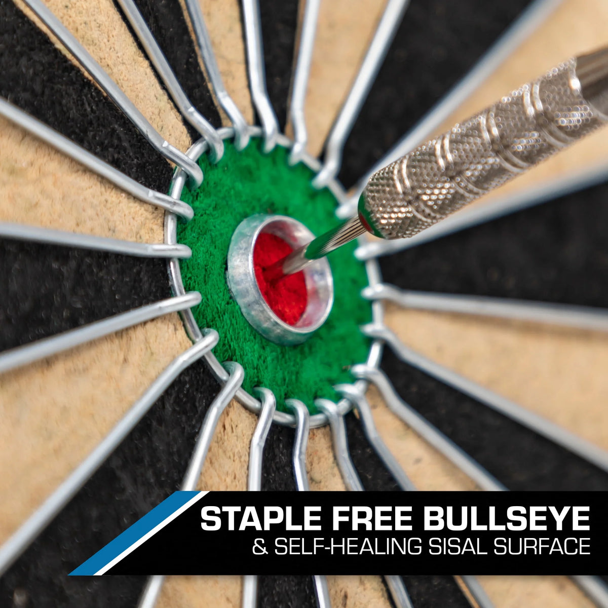 18 in Dartboard and Cabinet Set with 6 Steel Tip Darts H16803
