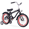 16-Inch Black Single Speed Bicycle with Training Wheels Q205