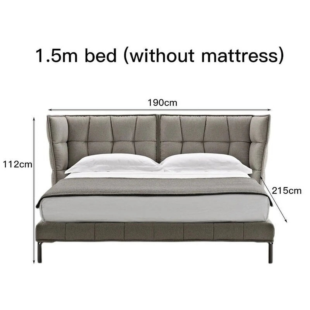 Leather Italian Double Bed W533