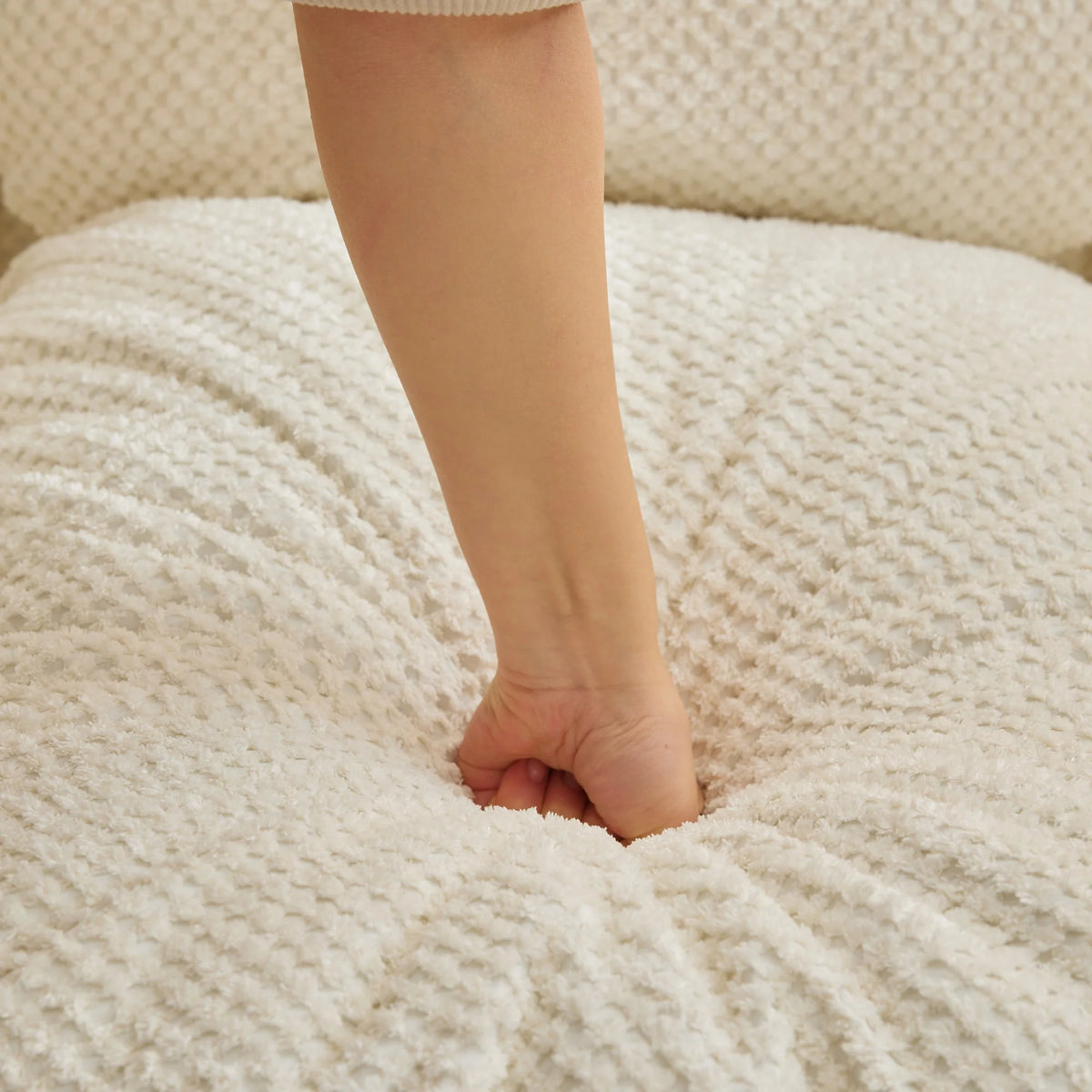 White Lazy Sofa Floor Couch I7260