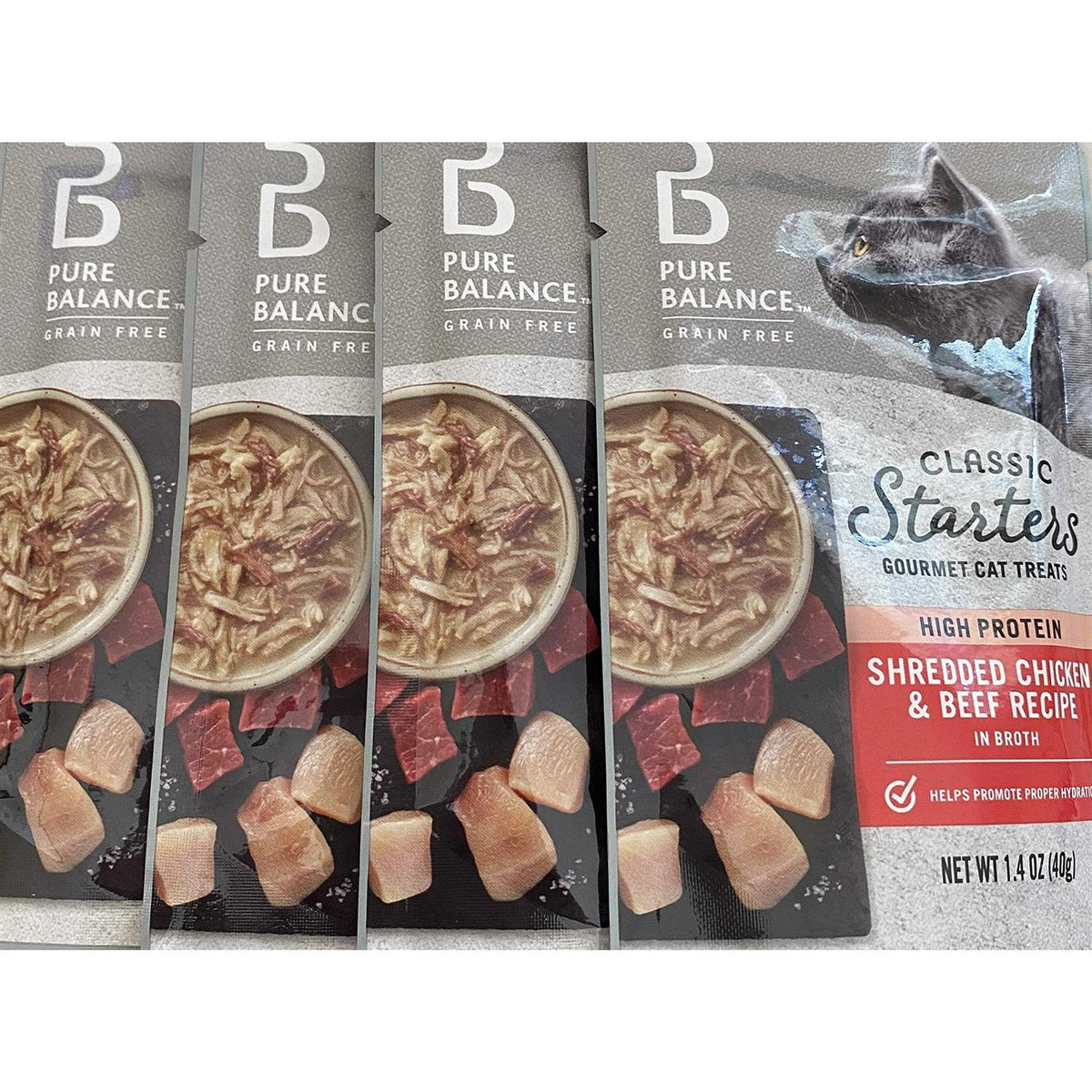 Shredded Chicken & Beef Broth Cat Treats R553