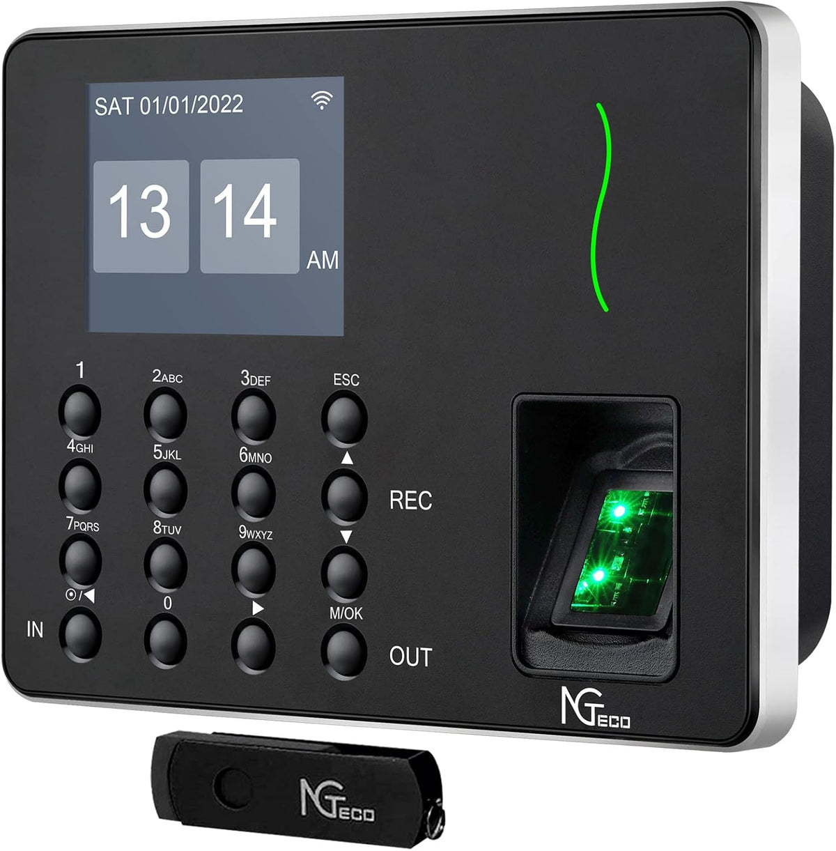 WiFi Biometric Fingerprint Time Clock C5276