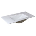 White Integrated Sink and Countertop U1600