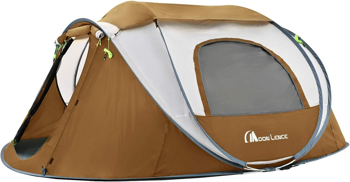 4 Person Waterproof Pop up Camping Tent with 2 Doors M64204