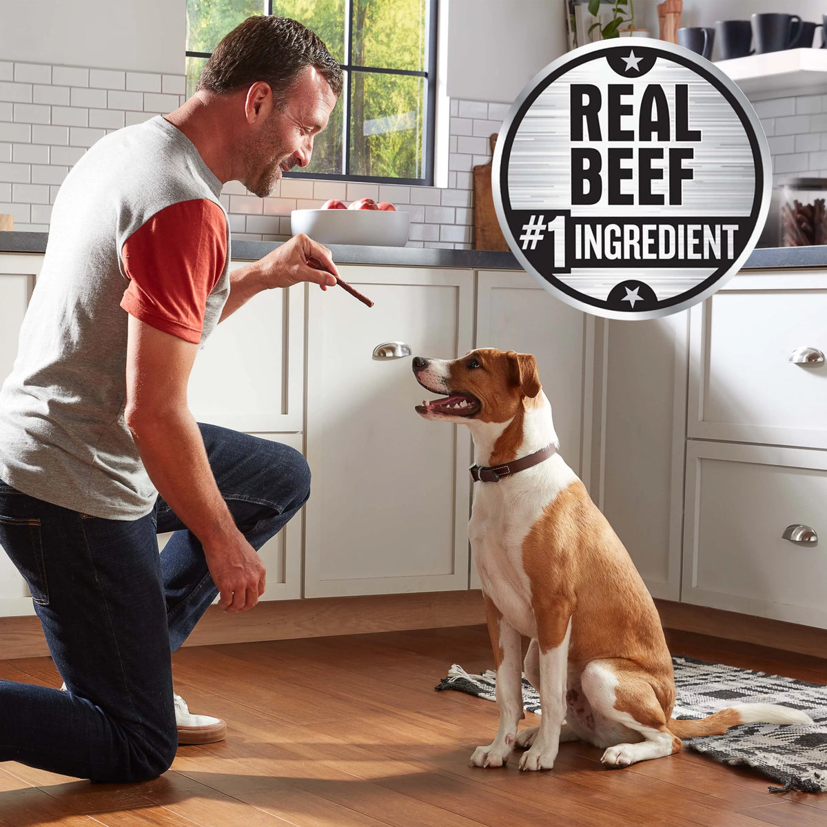 Real Beef Brisket Dog Treats 5.6oz Bag Pack of 8 S13740