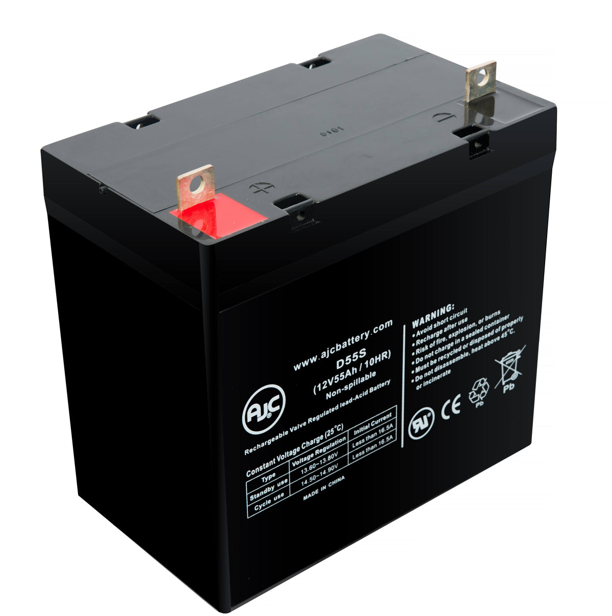 12V 55Ah Sealed Lead Acid Replacement Battery Q476138