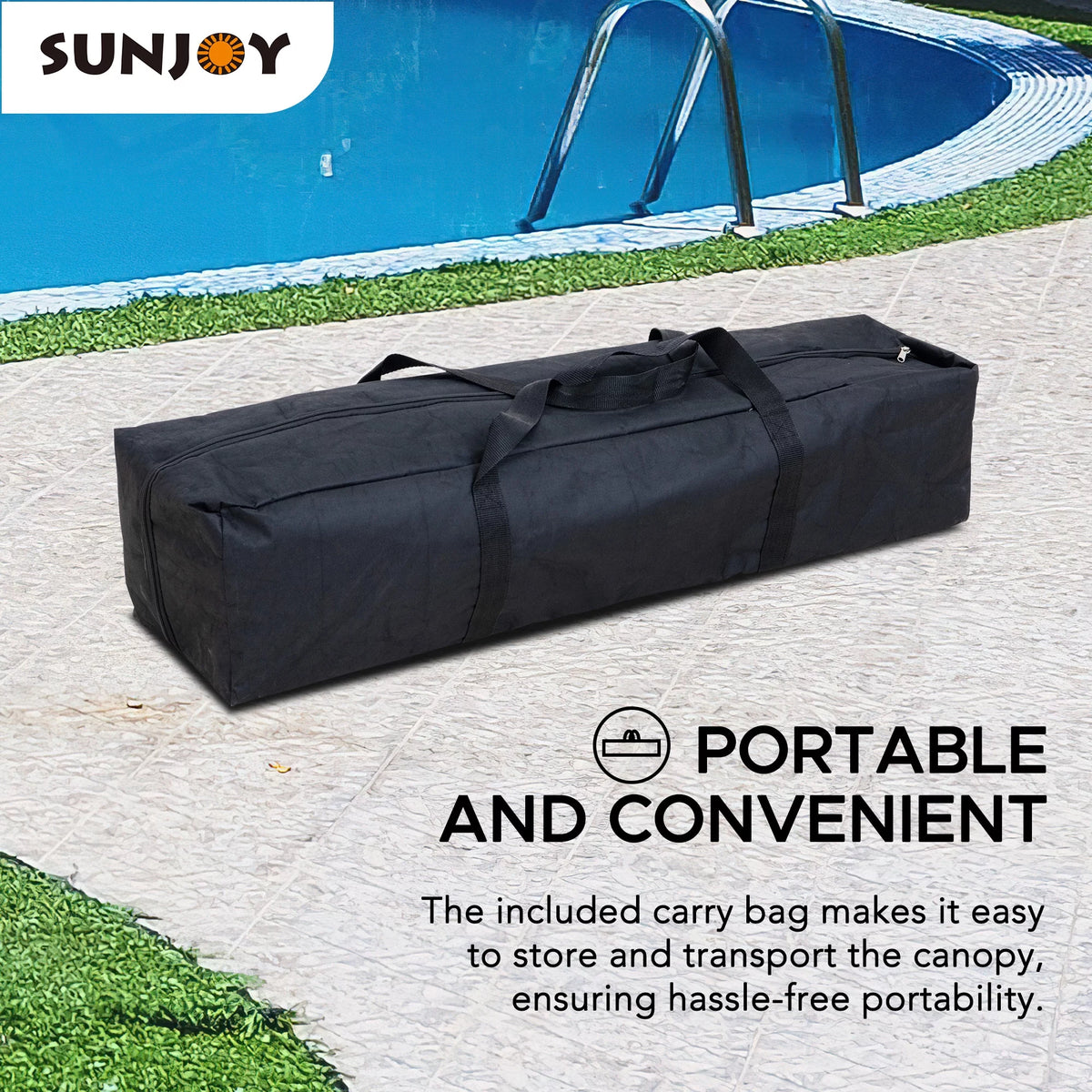 10' × 10' Grey Fabric Pop Up Gazebo Y7143