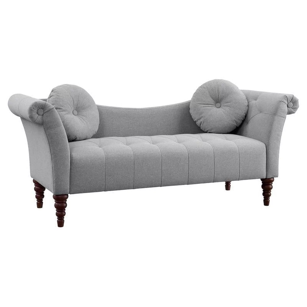 75" Traditional Fabric Settee with 2 Pillows I9789