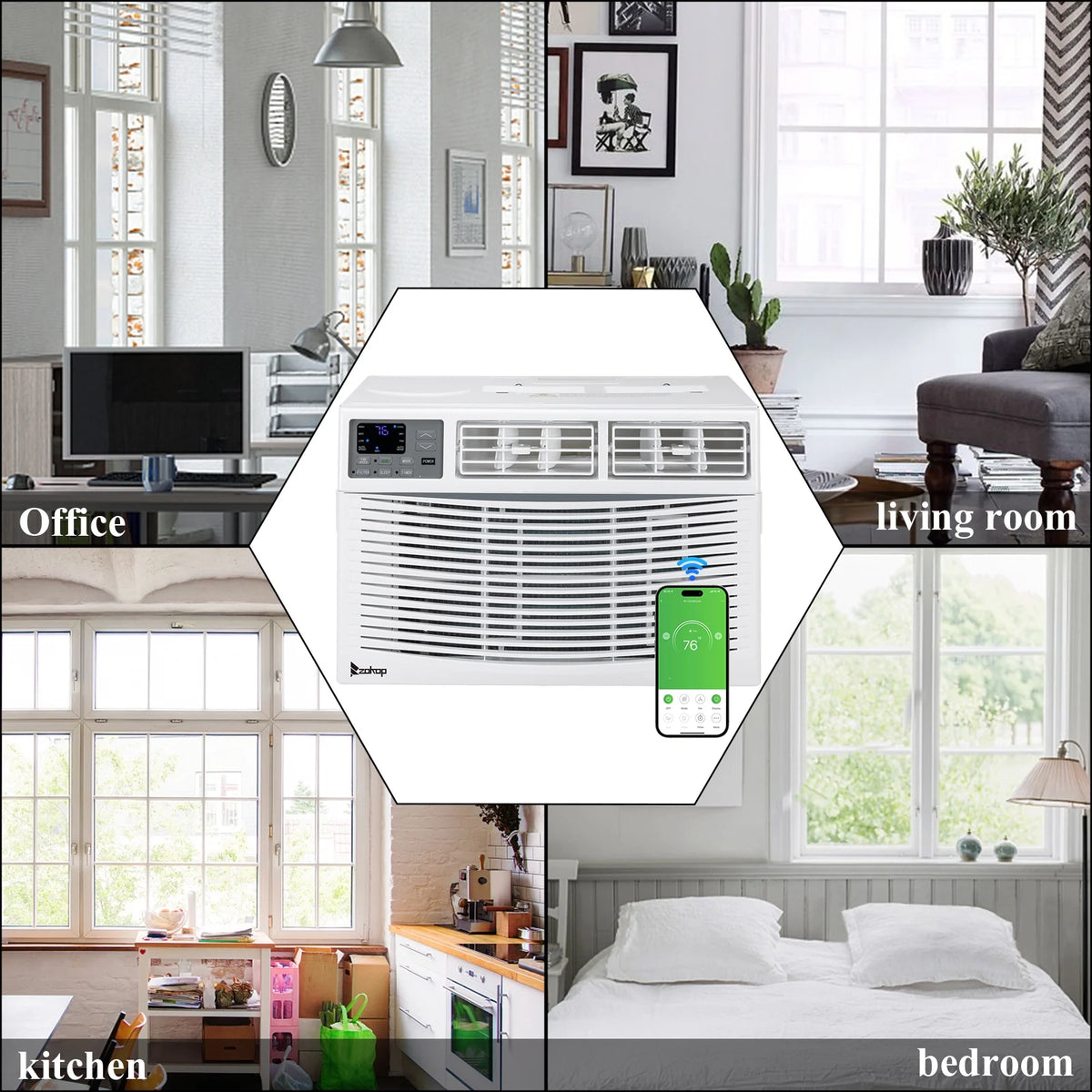 8,000 BTU White Window Air Conditioner U74142