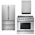 36 Propane Gas Range, Refrigerator, Dishwasher Y5666