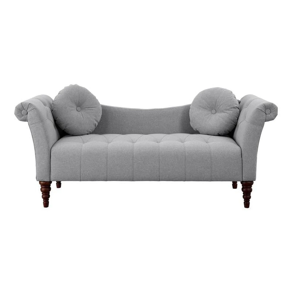 75" Traditional Fabric Settee with 2 Pillows I9789