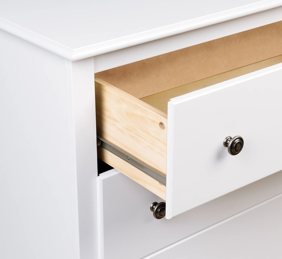 White 6 Drawer Wooden Dresser E54207