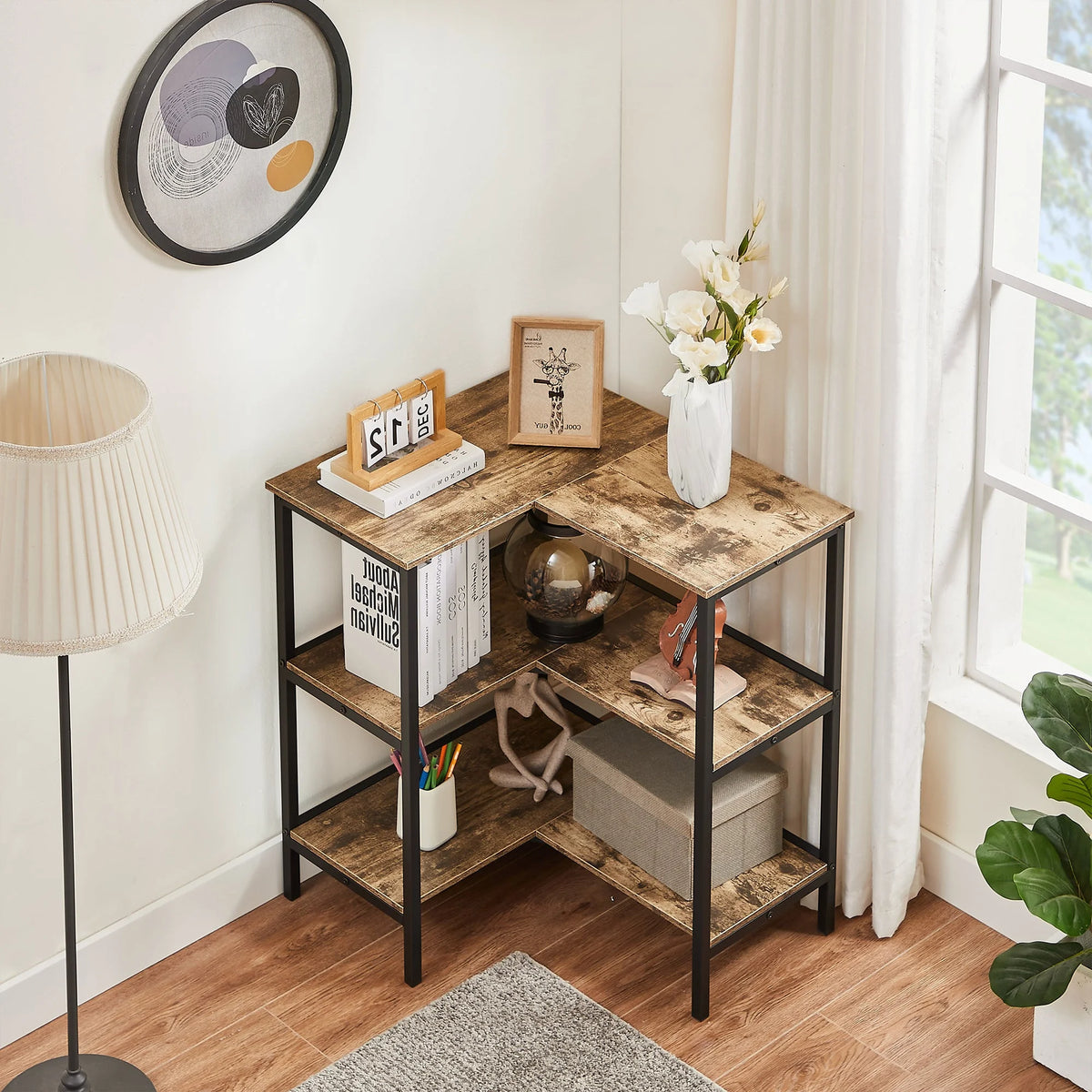 3 Tier L-Shaped Corner Shelf Q132060