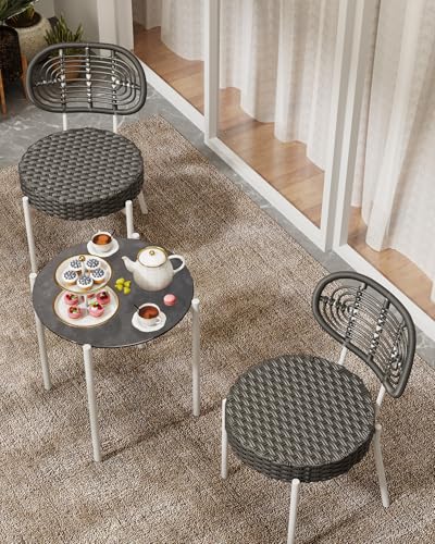3 Piece Wicker Patio Bistro Furniture Set C72329