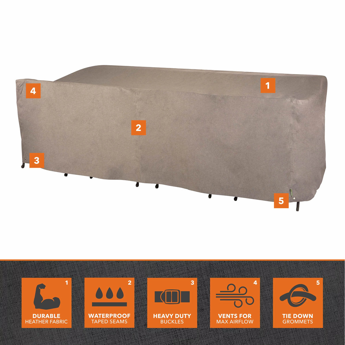 Waterproof Patio Table & Chair Set Cover T98420
