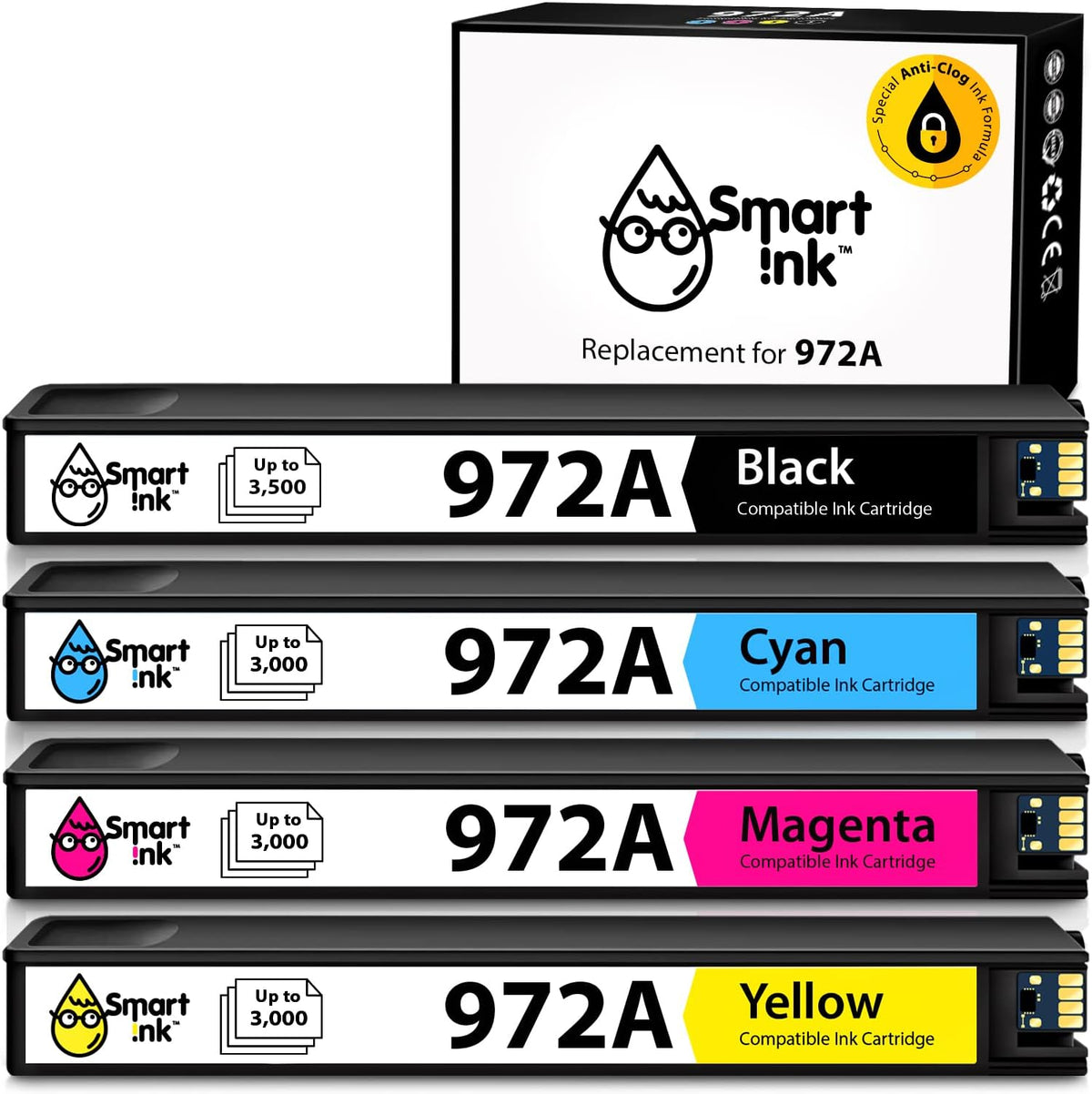 Compatible Ink Cartridge Replacement 4 Pack H706728