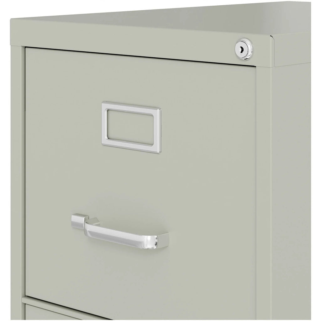 25" 4-Drawer Metal Vertical File Cabinet in Gray O531380