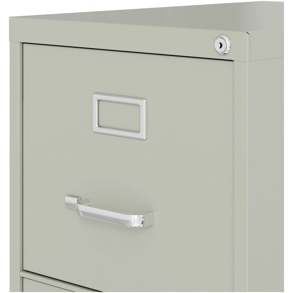 25" 4-Drawer Metal Vertical File Cabinet in Gray O531380
