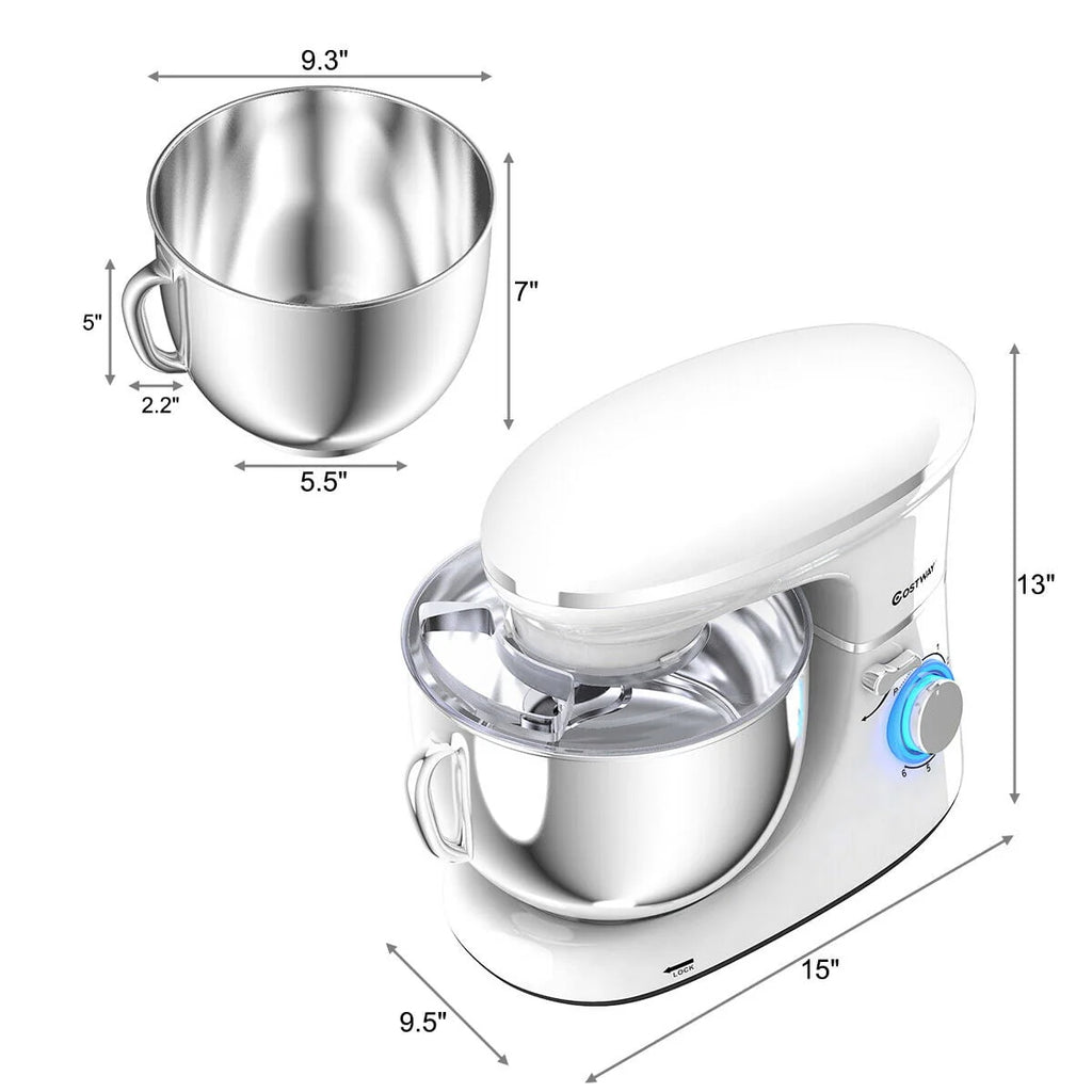 Tilt-Head Stand Mixer 7.5 Qt 6 Speed 660W Red G40274