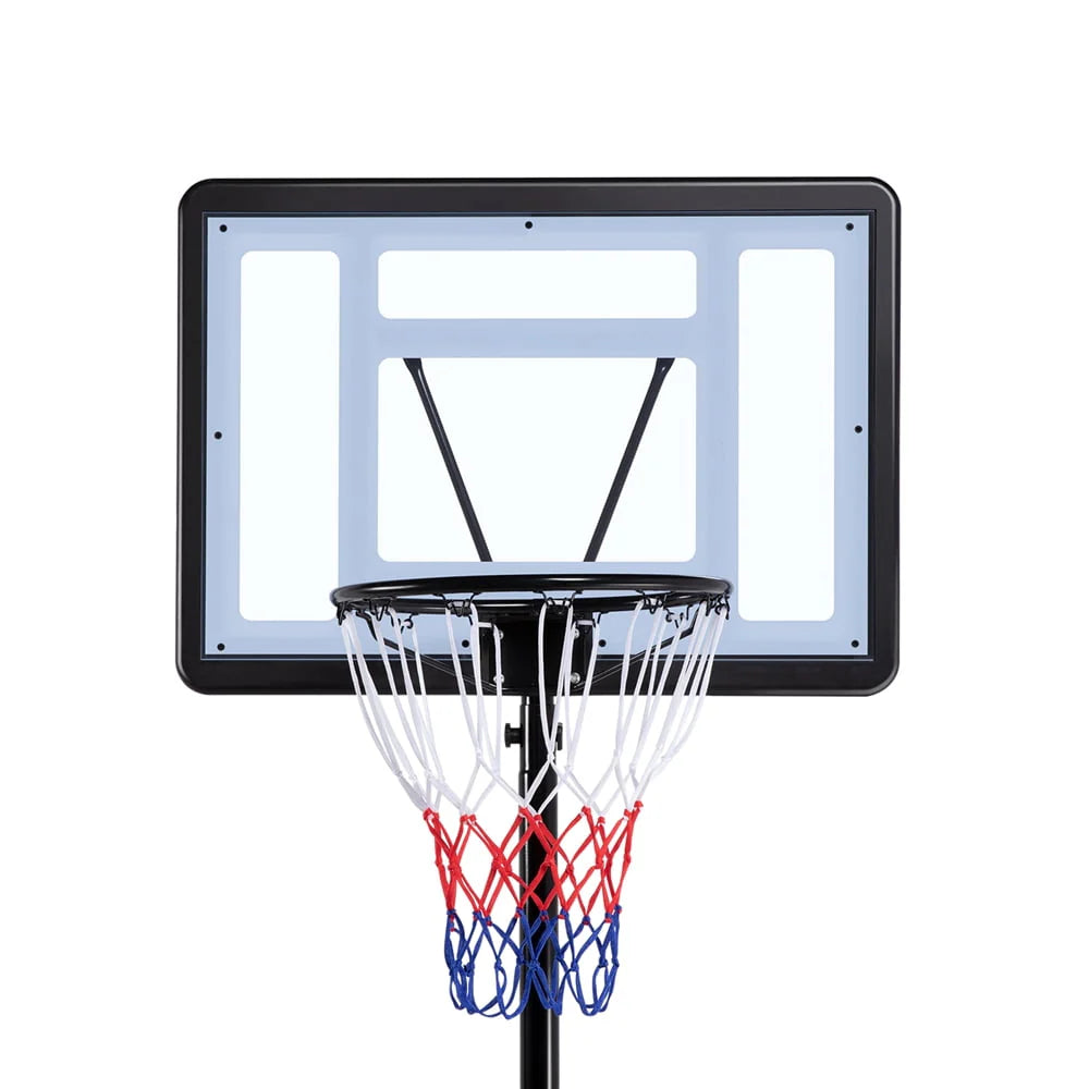 Height Adjustable Portable Basketball System with Wheels and Weighted Base F66942