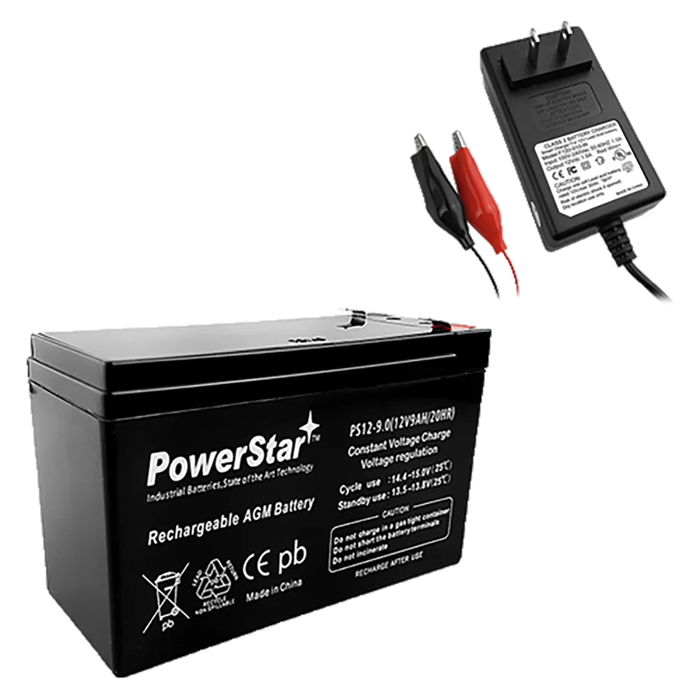 12V 9AH SLA Battery and Charger Combo Q9489