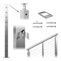 Square 36x2x2 Stainless Steel Brushed Cable Railing Post A548286