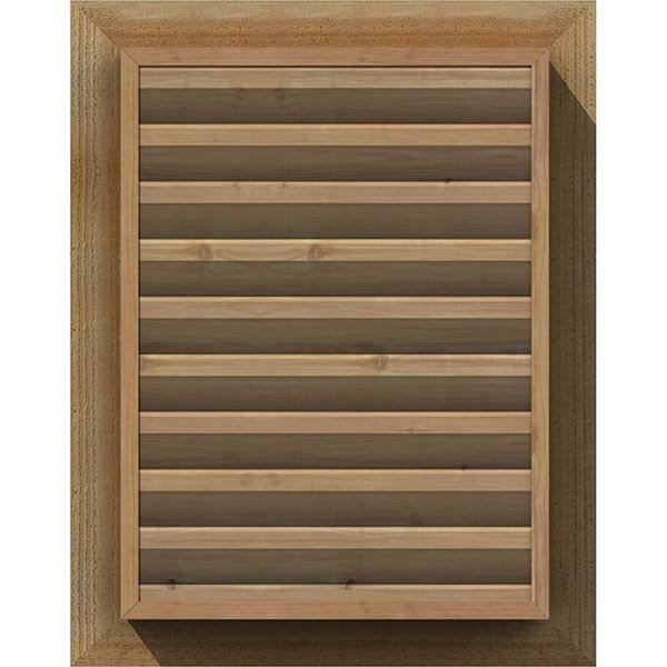 Vertical Gable Vent Unfinished Functional Rough M50555