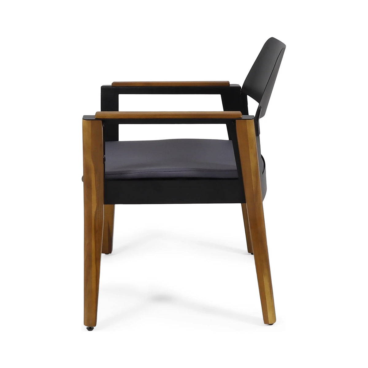 Acacia Wood Club Chairs with Cushion, Set of 4 M309