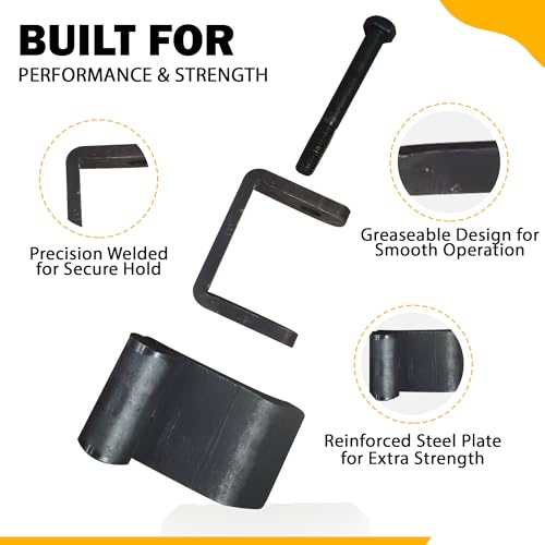Weld On Steel Strap Hinges, Pack of 4 J6388