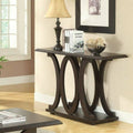 Cappuccino C Shaped Console Table J94431