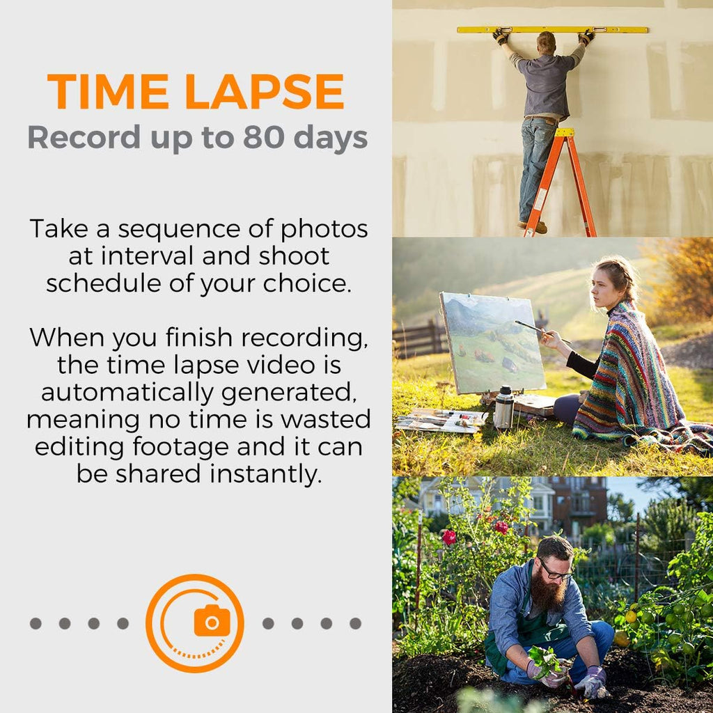 Time Lapse Camera with Clamp and Water-Resistant Case B11293