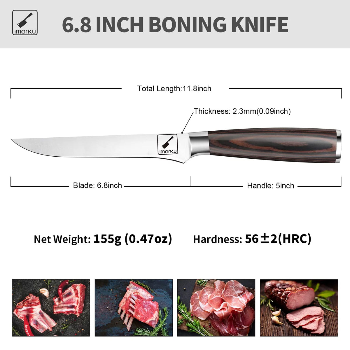 6-Inch High Carbon Stainless Steel Boning Knife F25200