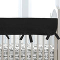 Solid Black Crib Rail Cover F301328