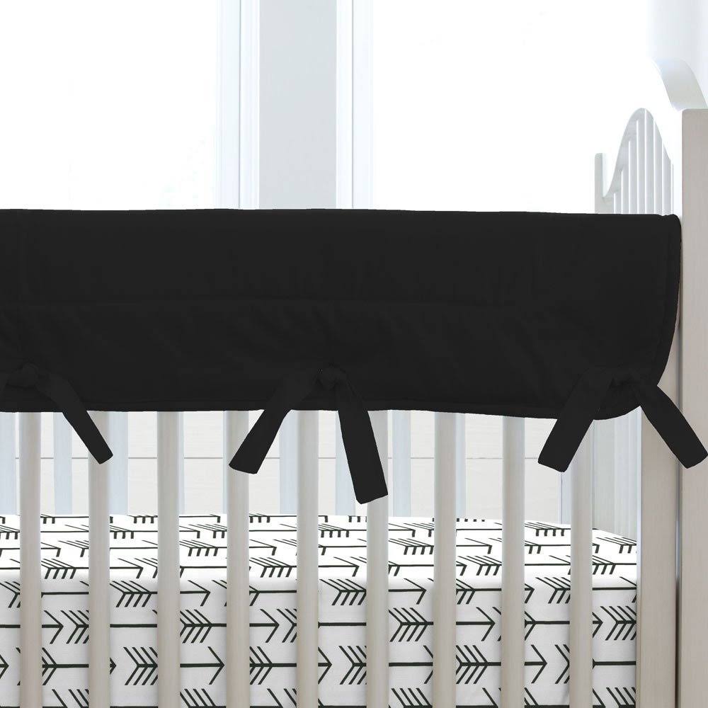 Solid Black Crib Rail Cover F301328