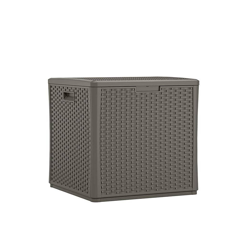 60 Gallon Resin Outdoor Storage Deck Box 2 Pack U72625