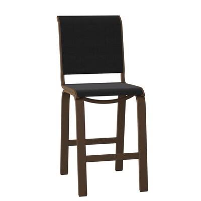 Textured Graphite Black Patio Bar Stool W23263