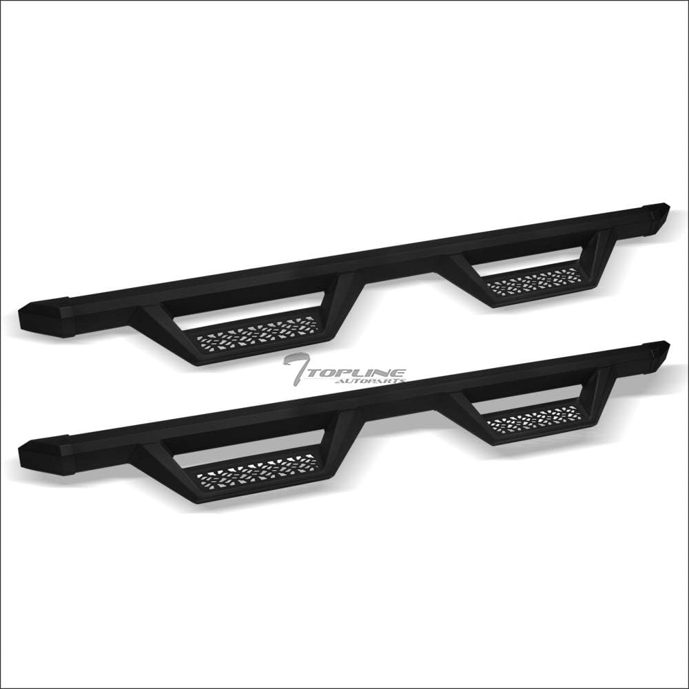 Matte Black Aluminum Hoop Drop Step Side Nerf Bars Running Boards E7016