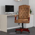 Brown Ultra-Suede Swivel High-Back Office Chair B208