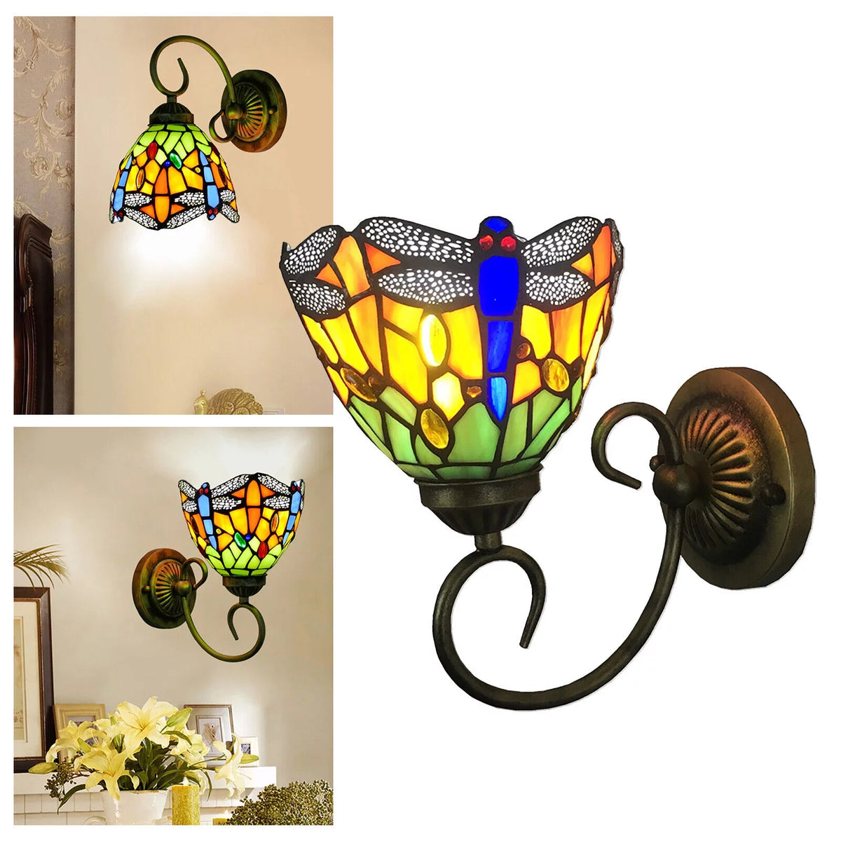 Stained Glass LED Wall Sconce P271