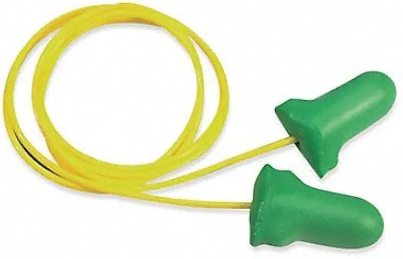 Disposable Corded Earplug 30 dB One Size Polyurethane Green K594235