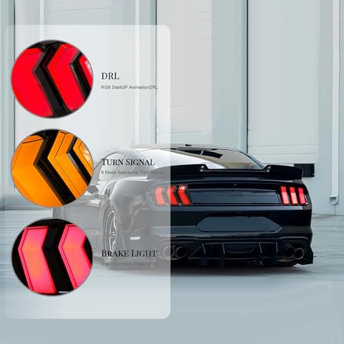 LED Tail Lights For Ford Mustang Rear Lamp Kit Assembly O891