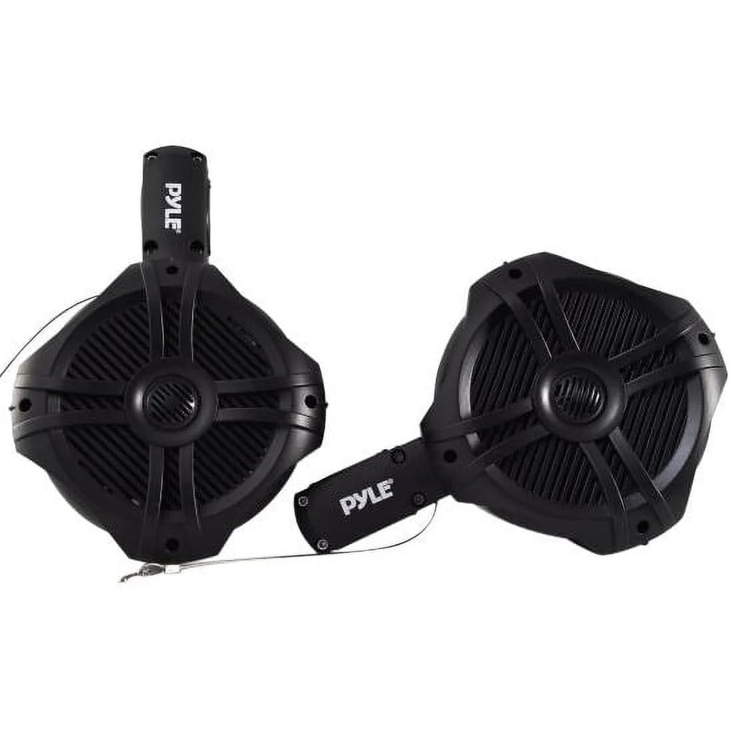 6.5 Inch 200 Watt Marine Dual Tower Wakeboard Speakers, Black B149