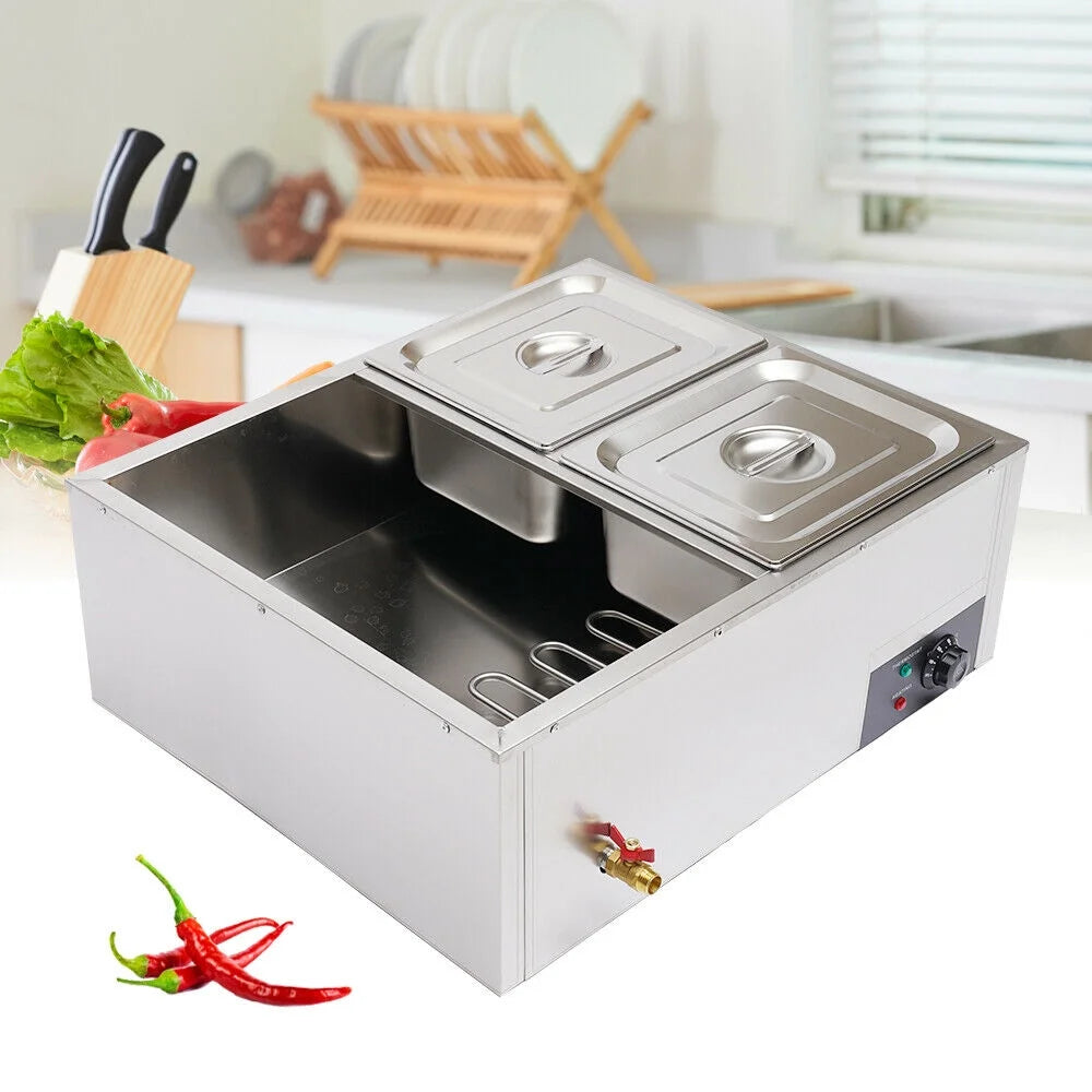 Commercial Electric Bain Marie Food Warmer Steam Table E471622