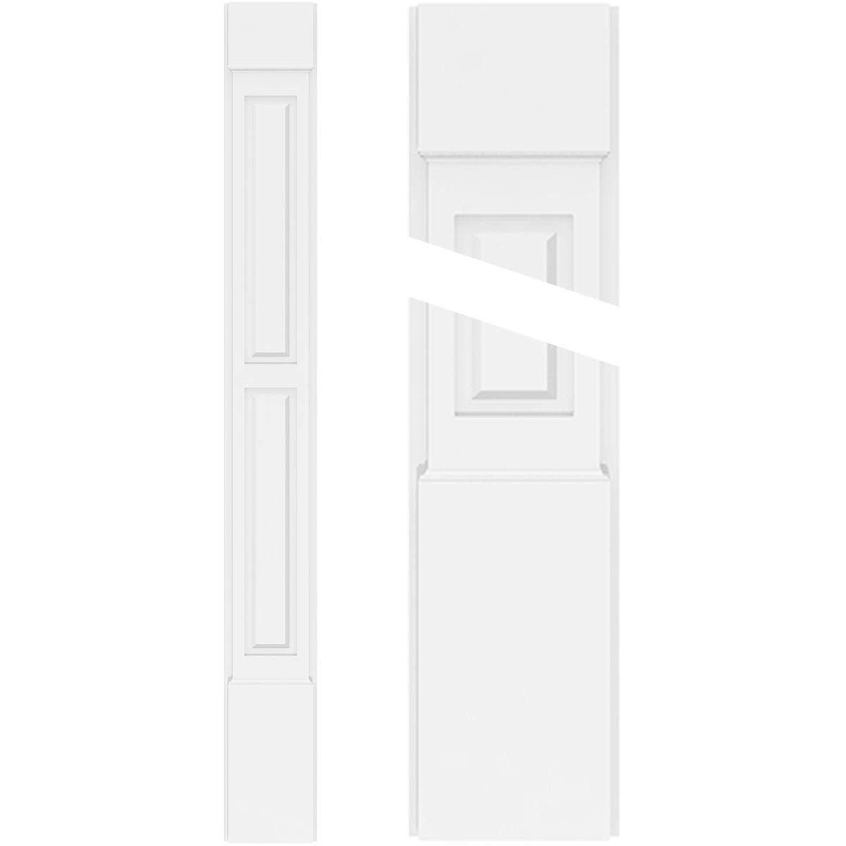 PVC Pilaster with Capital & Base (Pair) I617