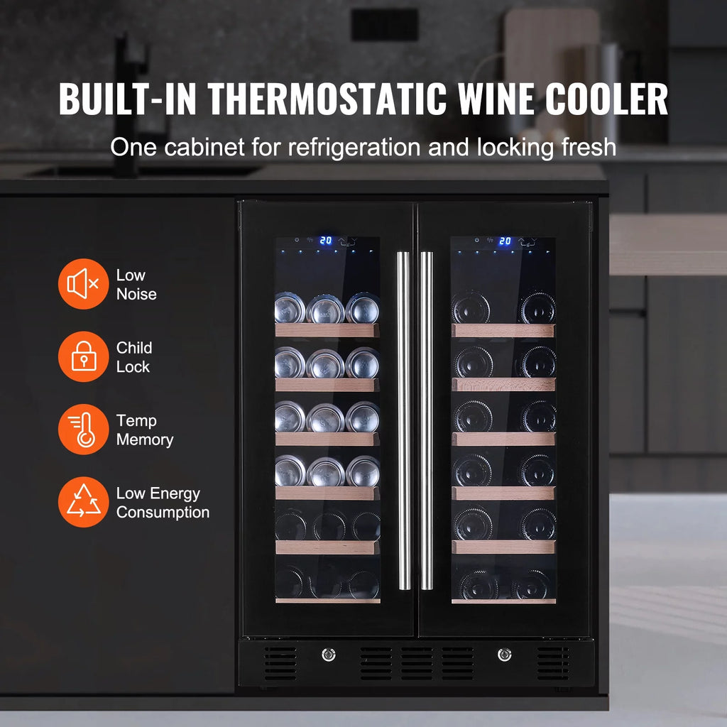 78 Cans 20 Bottle Stainless Steel Wine Cooler T70096