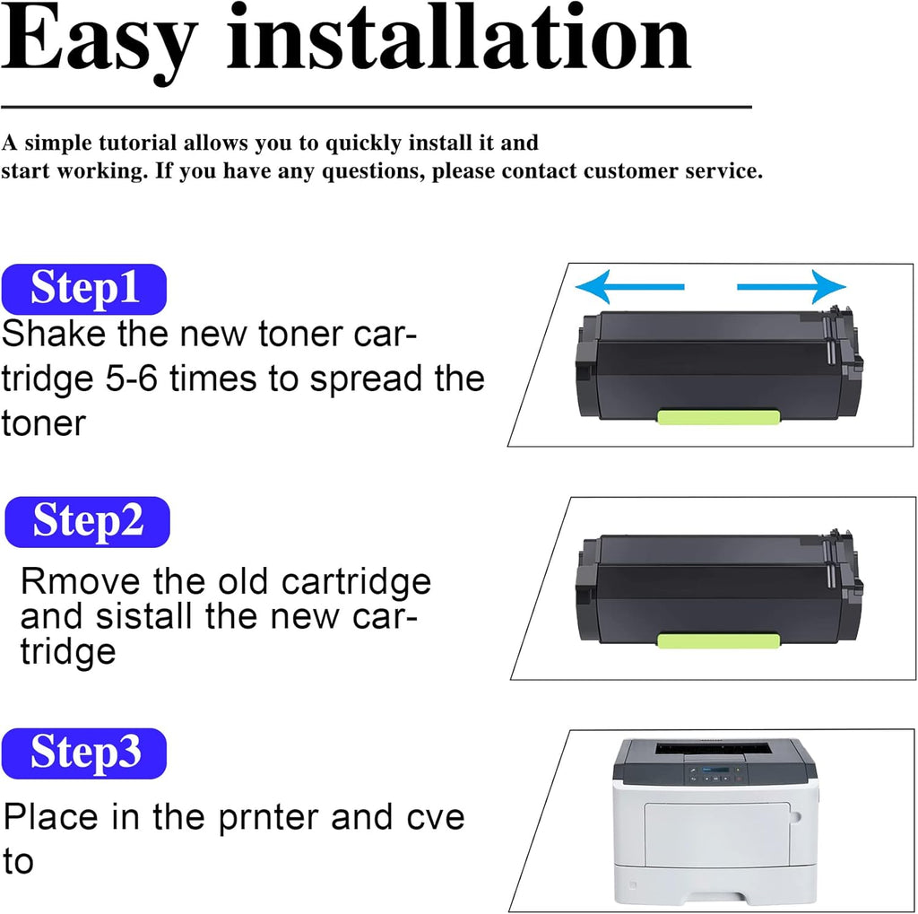 Black Compatible Toner Cartridge E52622