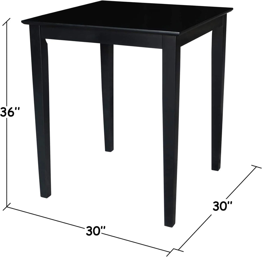 Black Solid Wood Dining Table F740845